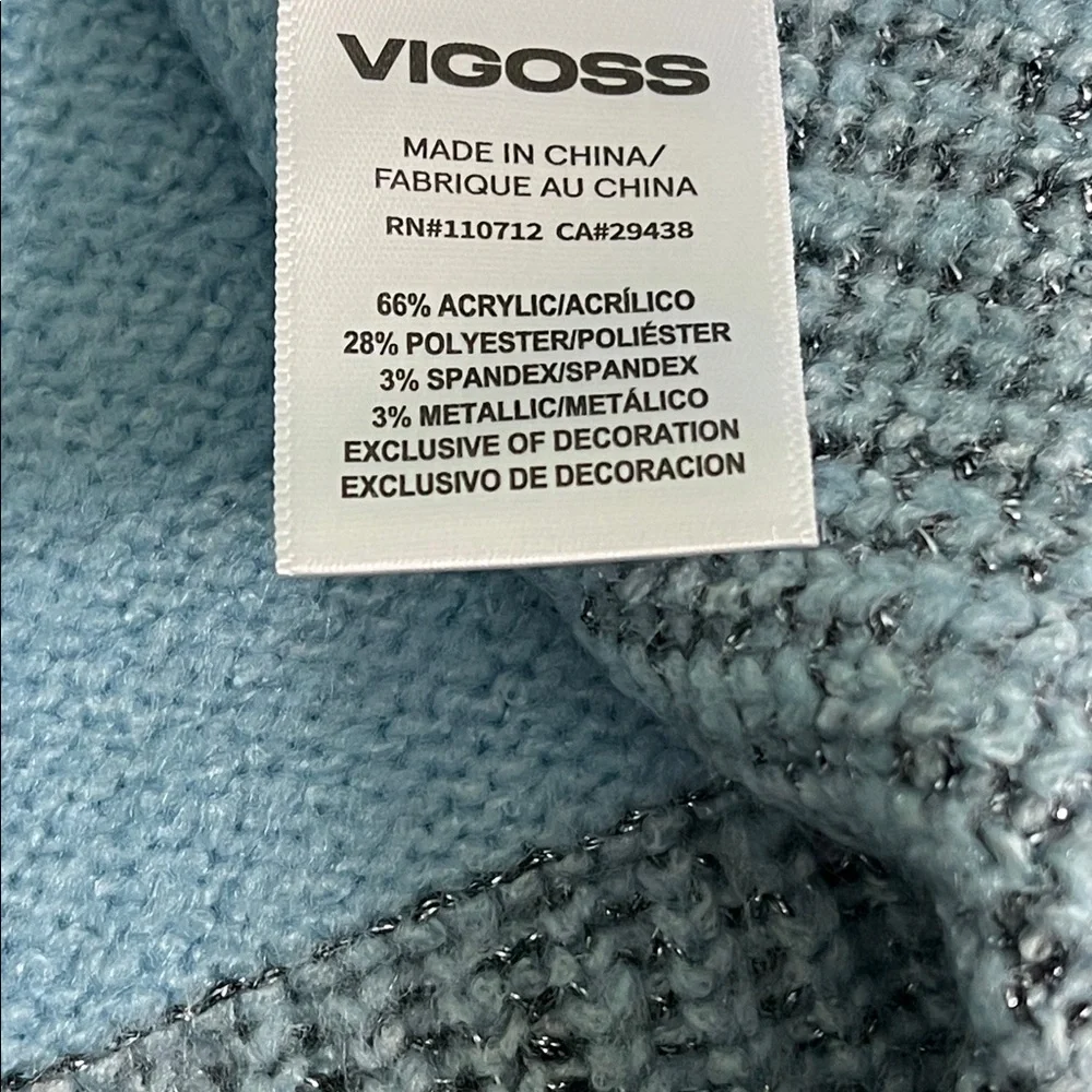 Vigoss Blue Christmas Sweater